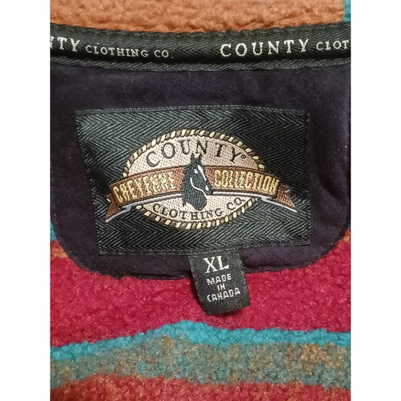 Vtg County Clothing Co Jacket Cheyenne Collection Size XL Western Long - Picture 5 of 6